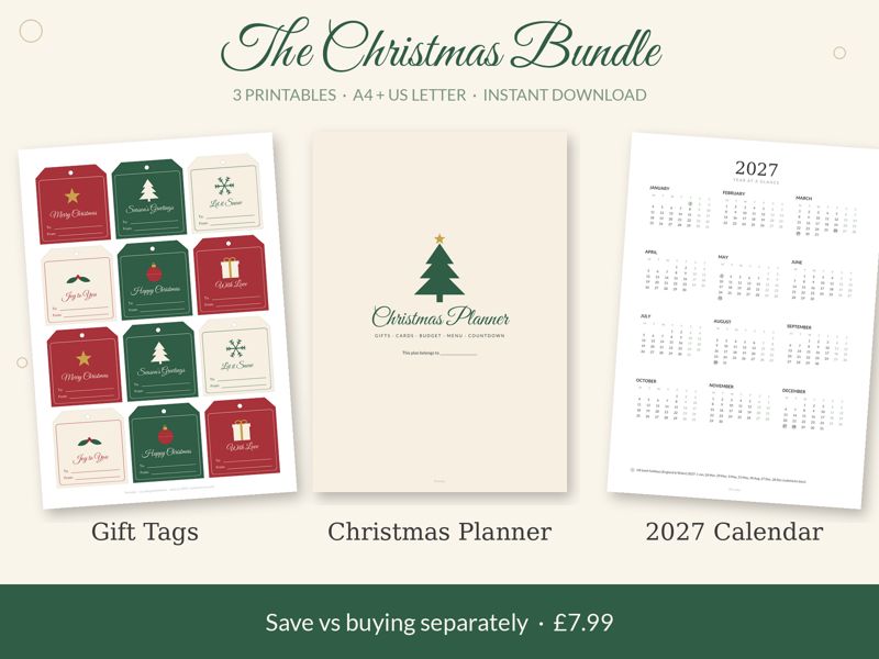 The Christmas Bundle – £7.99 printable preview